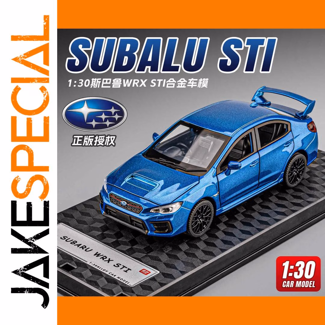 WRX STI 1:30 Scale Alloy Model Car - Image 4