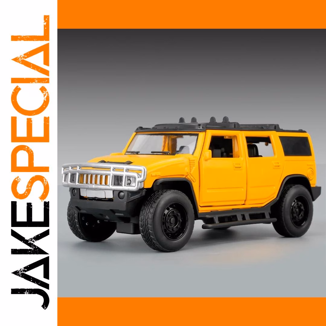 1:32 H2 Off Road SUV Diecast Model Red - Image 8