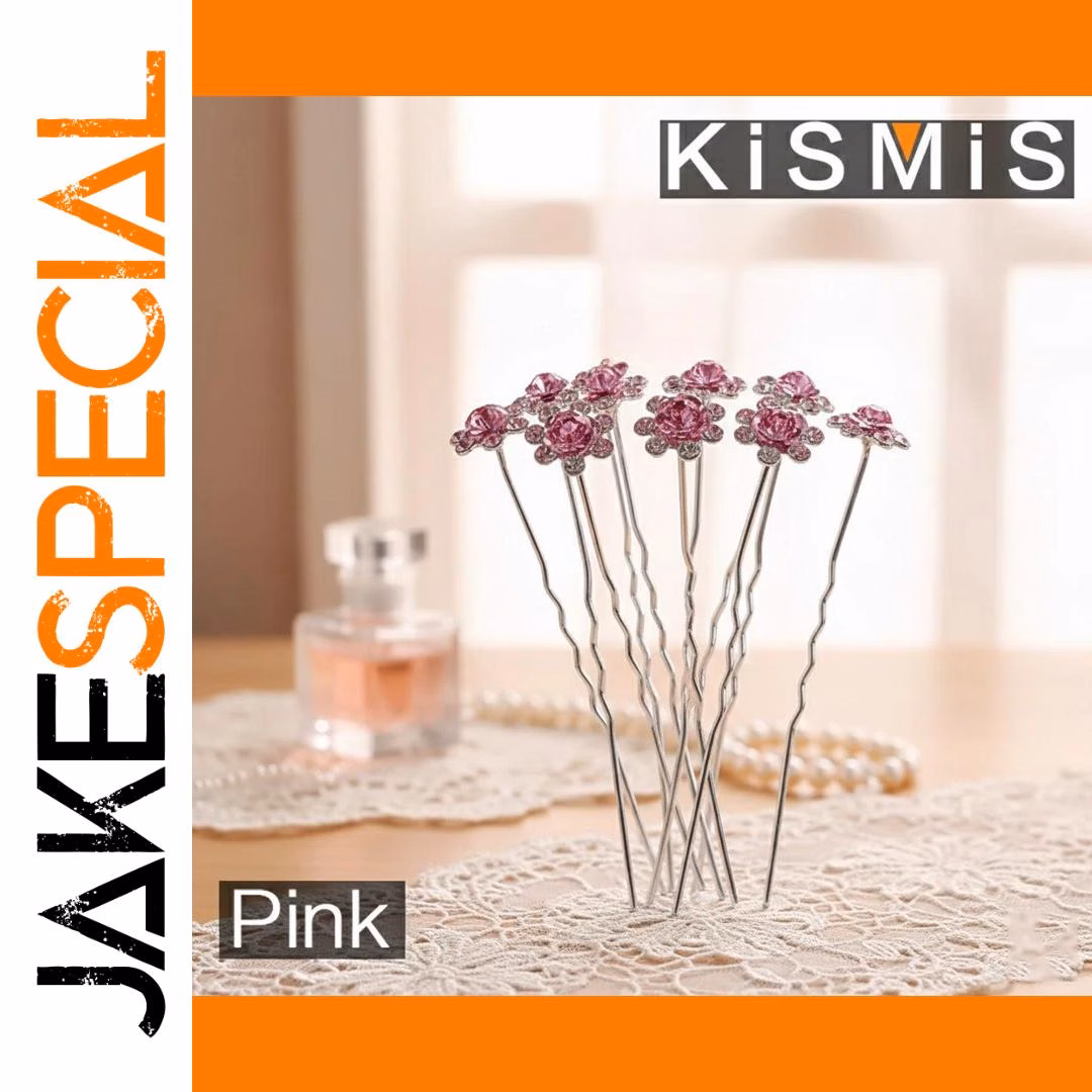 10PCS Floral Hair Clips Set in Vibrant Colors - Image 7