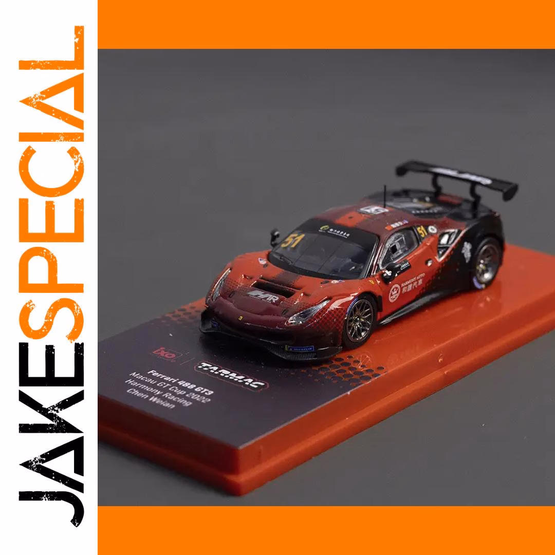 Tarmac Works 1:64 Ferrari 488 GT3 Model