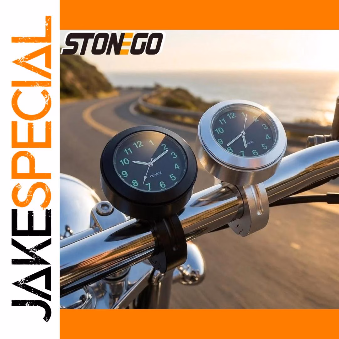 Waterproof Luminous Motorcycle Handlebar Clock