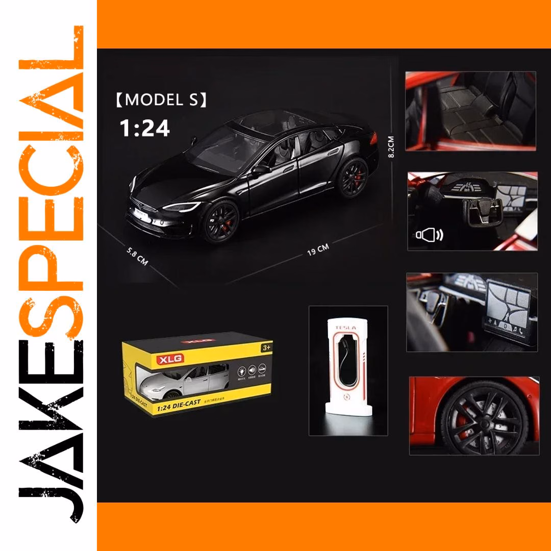 1/24 Scale Diecast Model S Collectible Car - Image 8