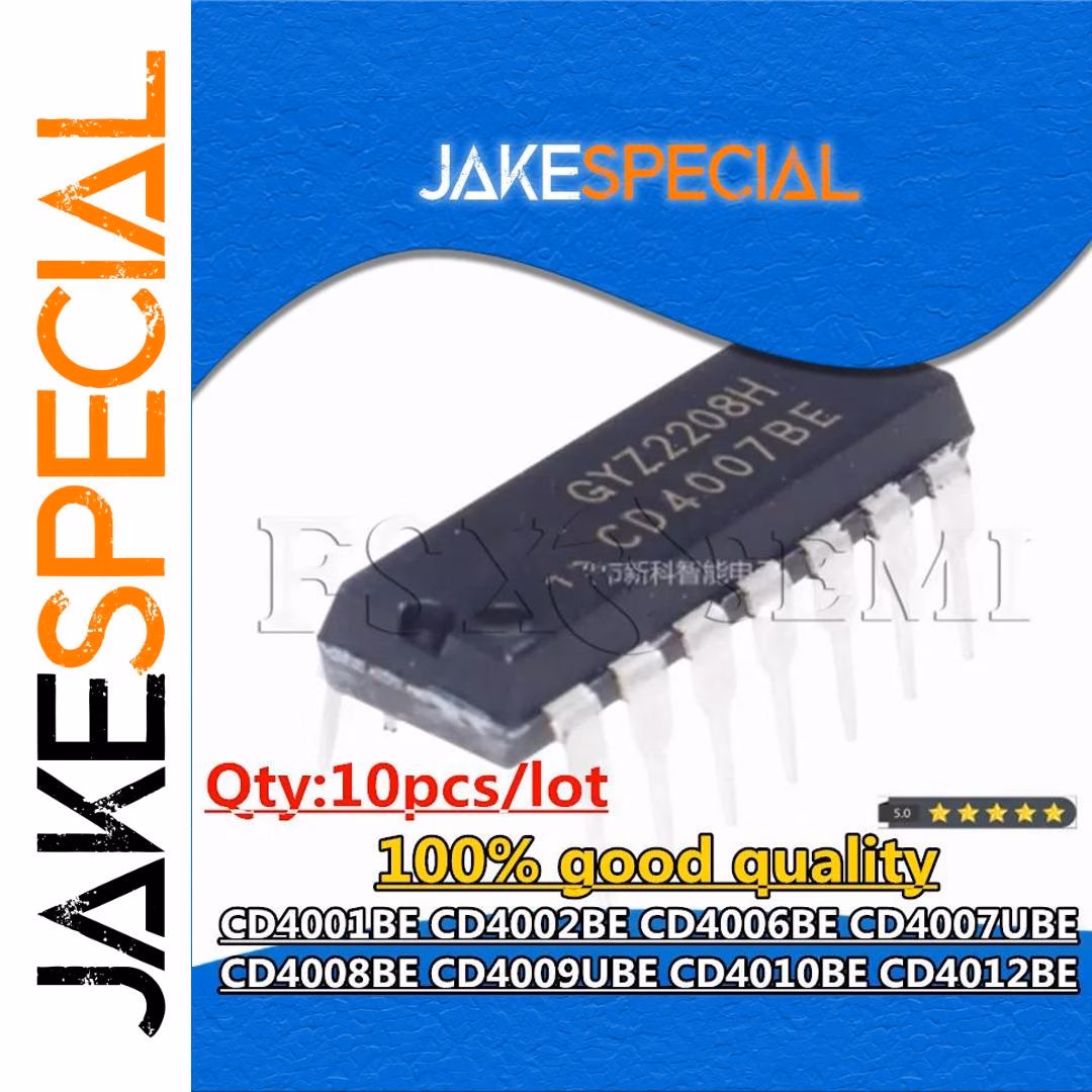 10PCS CD4007BE Integrated Circuits DIP Set