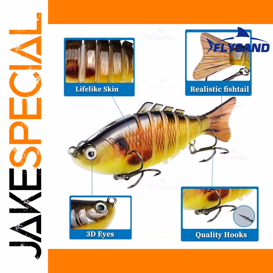10cm Multi-Jointed Swimbait Lure for Fishing - Image 2