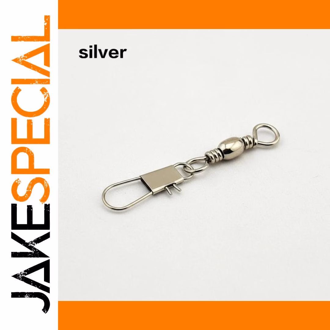100PCS Brass Swivel Fishing Connectors 32mm - Image 8