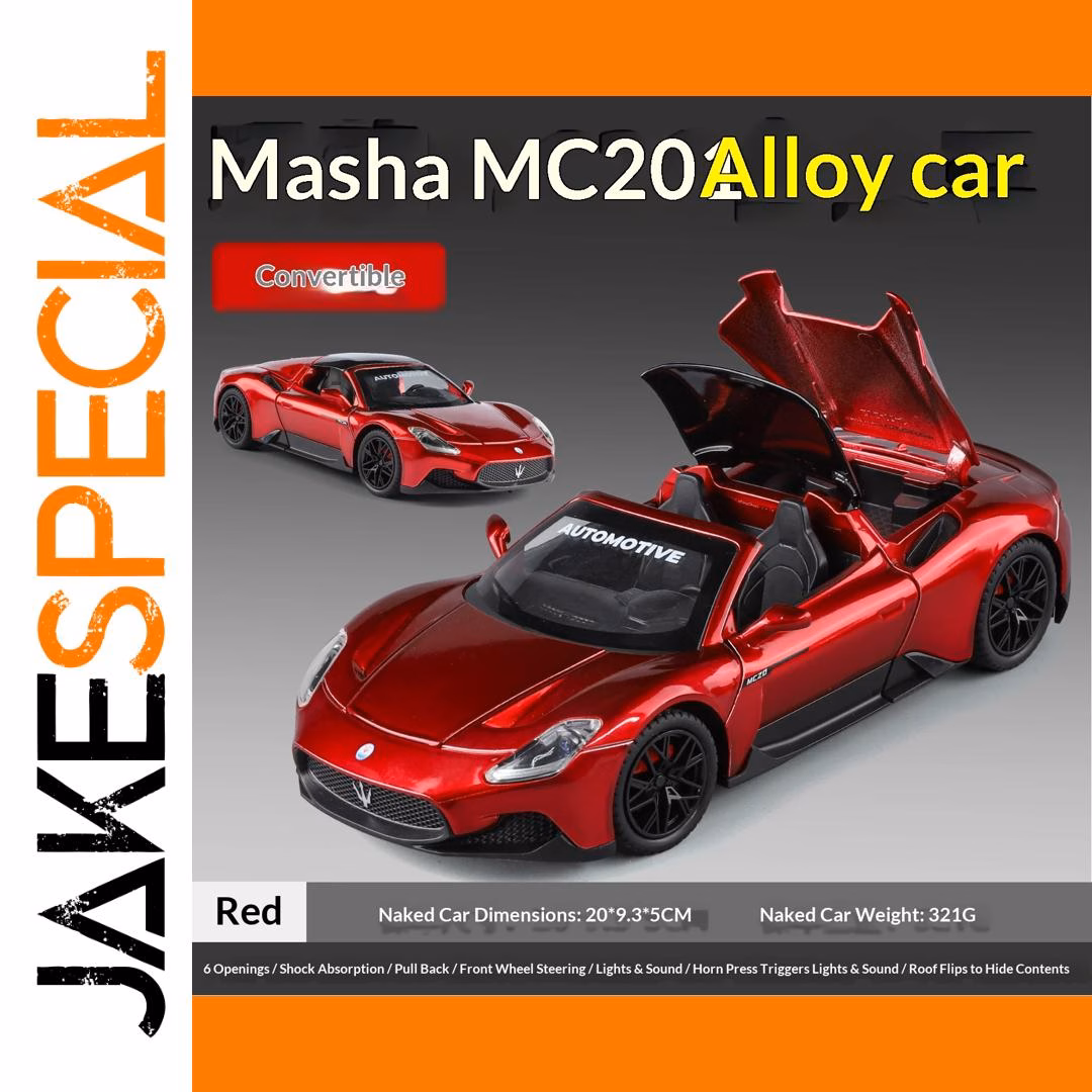 1/24 Scale Metal Die-Cast Convertible Sports Car - Image 8