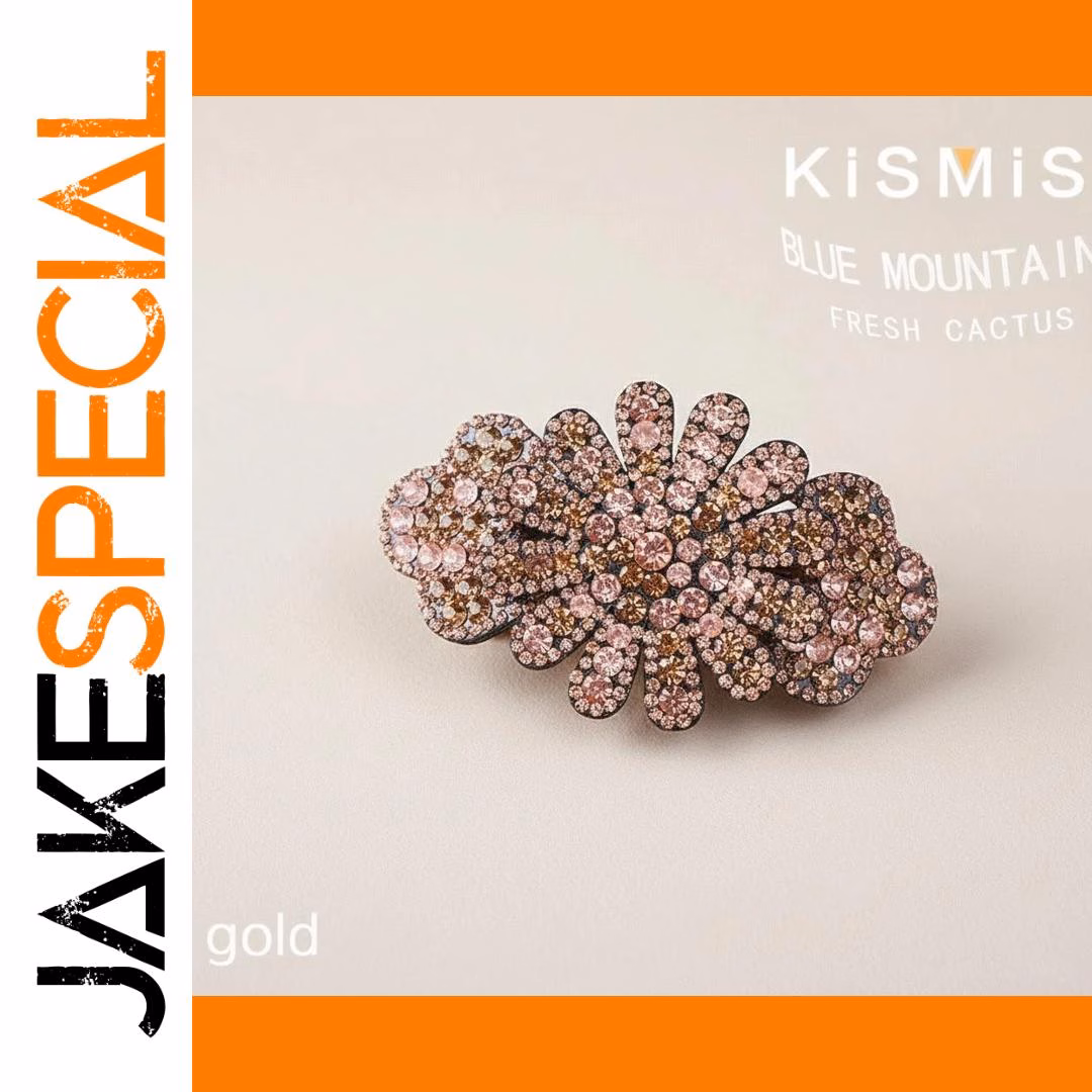 Elegant Rhinestone Floral Hairpin for Women - Image 8