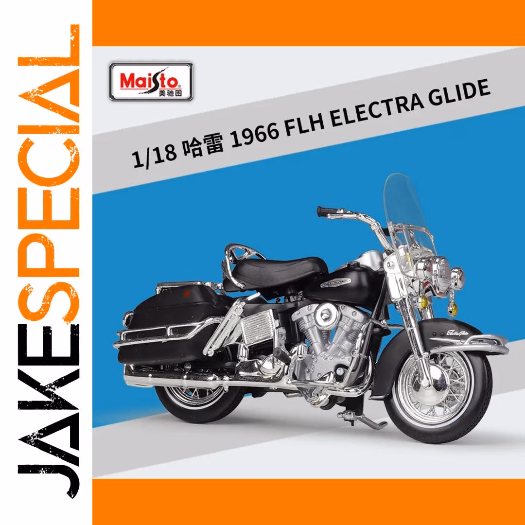 1966 FLH Electra Glide Motorcycle Model 1:18 Scale