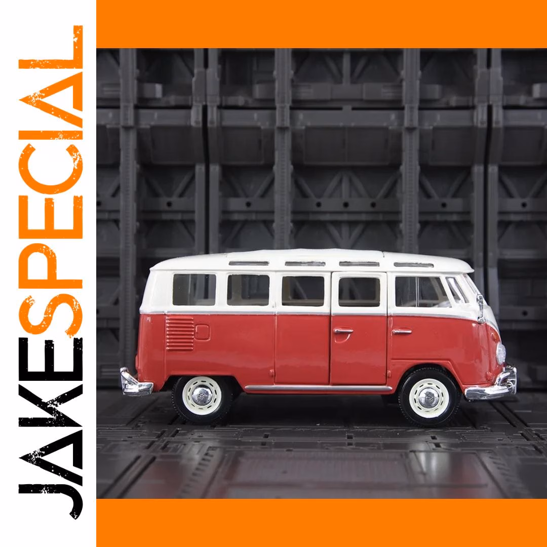 1:24 Scale Samba Retro Van Model in Green - Image 3