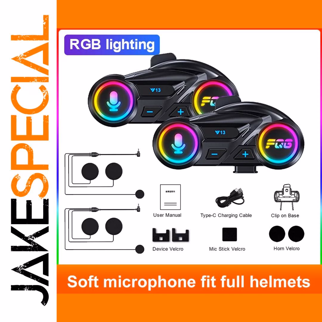 Bluetooth 6.0 Wireless Motorcycle Helmet Headset - Image 9