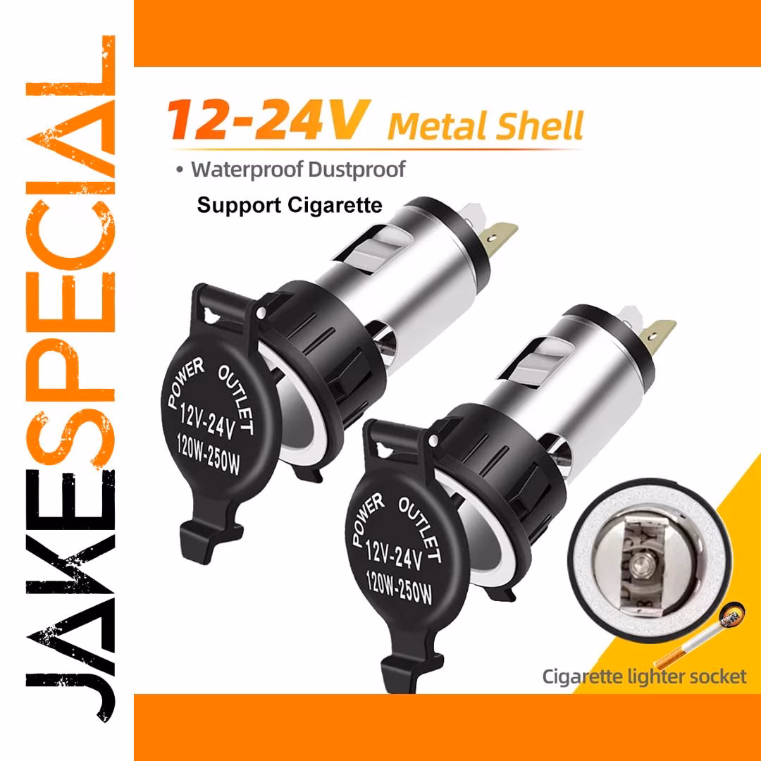 12V-24V Cigarette Lighter Socket Waterproof 250W