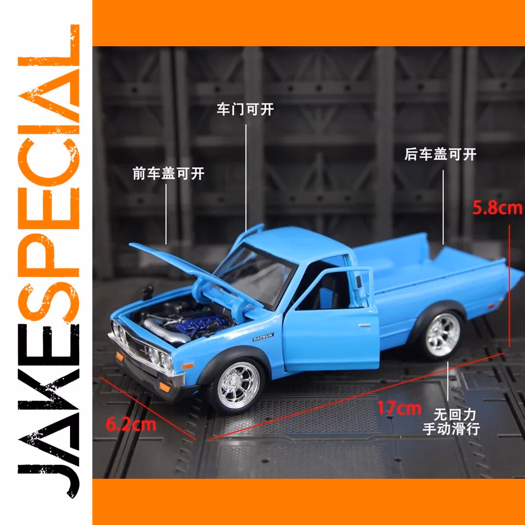 1:24 Diecast Datsun 620 Pickup Truck Model - Image 6
