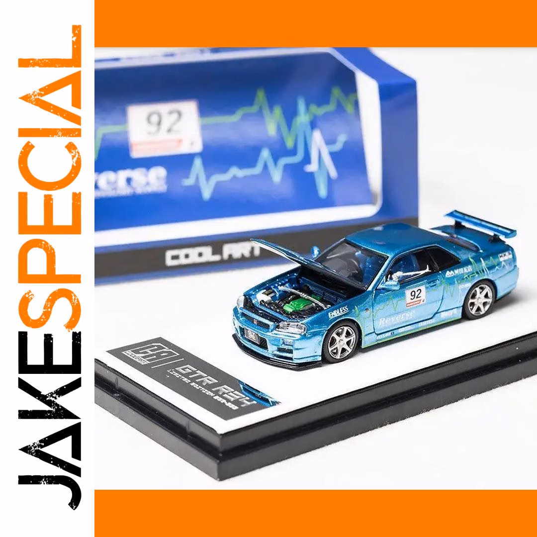 Nissan GT-R R34 1:64 Scale Diecast Model - Image 6