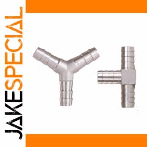 304 Stainless Steel Y Tee Hose Barb Connector