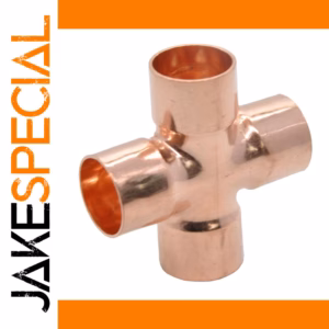 Copper End Feed Solder Cross Connector 15-45mm