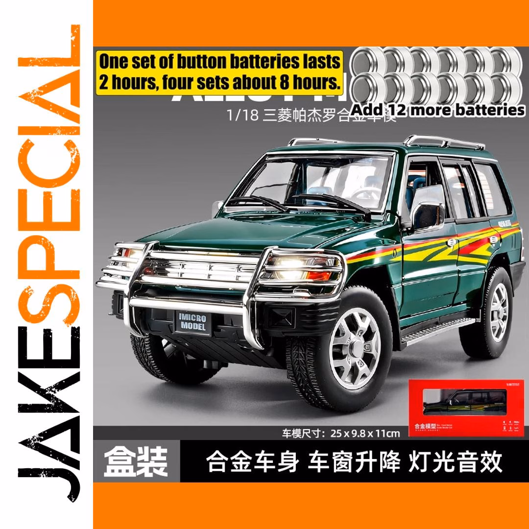 Pajero V33 1:18 Scale Diecast Model SUV - Image 7