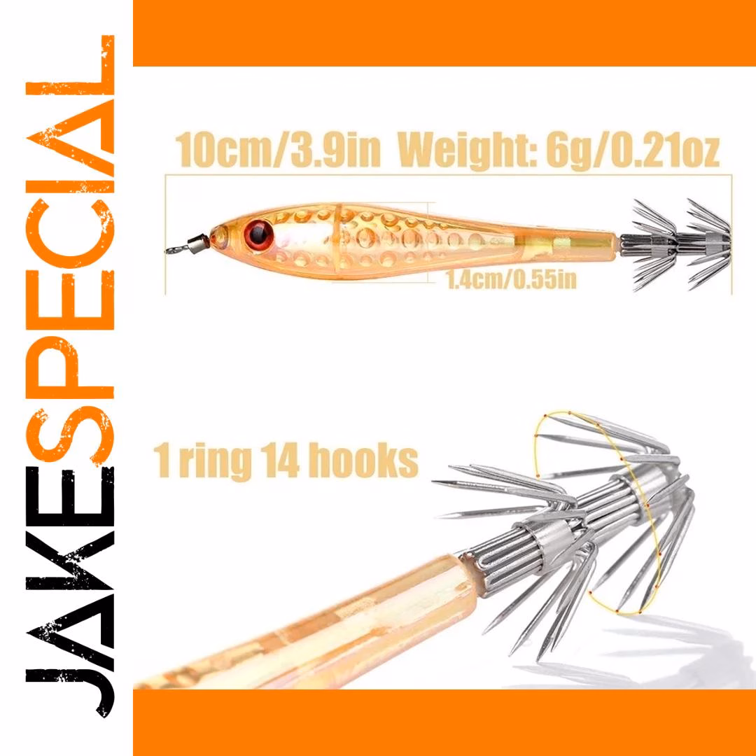 Professional Hard Plastic Squid Jig 10 cm 5.5 g - Image 3