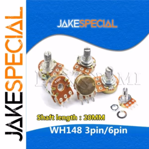 WH148 Potentiometers Set 10PCS 20mm Resistance Values