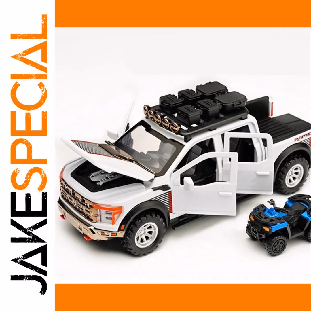 1:24 Scale Ford Raptor F150 Pickup Model - Image 5