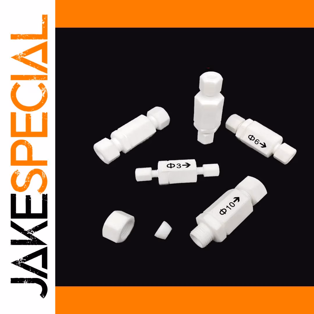 PTFE One-Way Check Valve Set of Three 6 Bar - Image 3