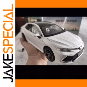 1:18 White Camry Model with Black Roof