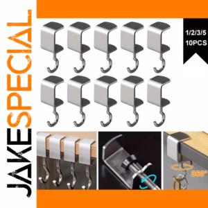 360° Rotatable Steel Table Hook 1-10PCS