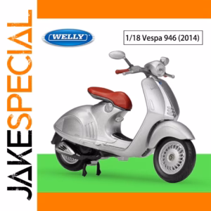 Welly 1:18 Scale Vespa Scooter Model Set