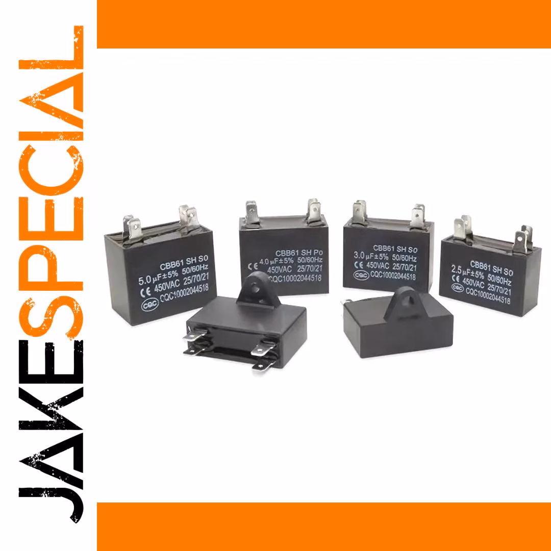 CBB61 Air Conditioning Fan Capacitor 1PCS 1.0-20.0µF