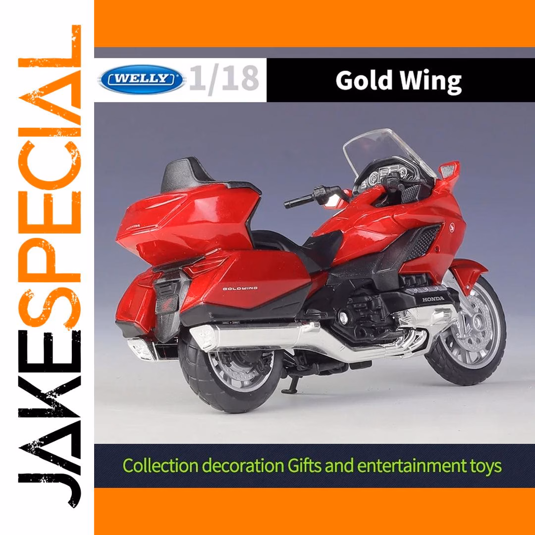 2020 Honda Gold Wing Model 1:18 Scale Red - Image 4