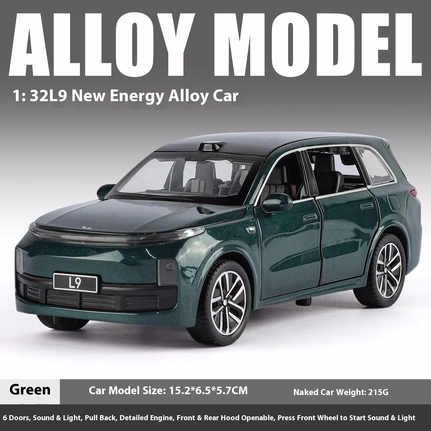 Li Auto L9 1:32 Scale Die-Cast Model - Image 8
