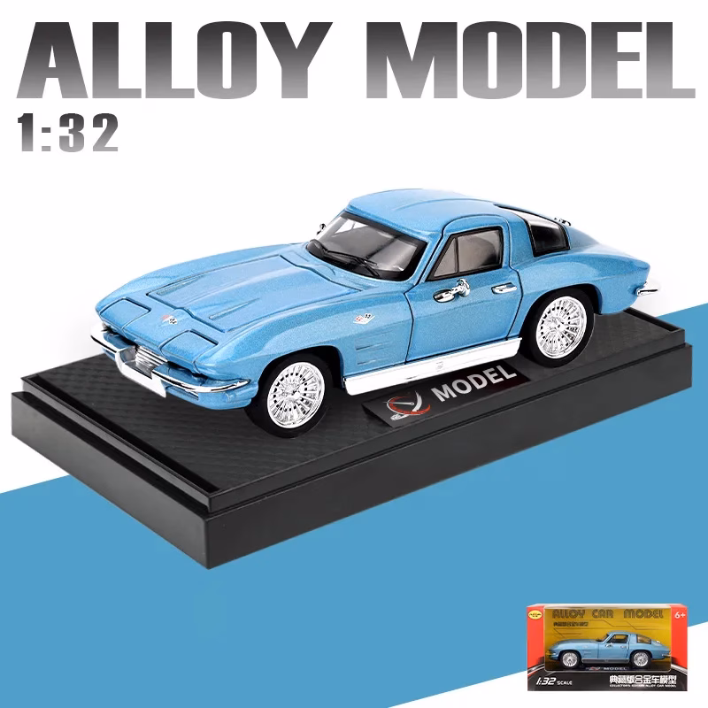 Chevrolet Corvette C2 1:32 Scale Model Red - Image 9