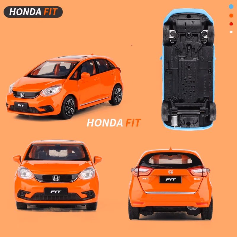 1:32 Honda Fit Sports Car Diecast Model - Image 4