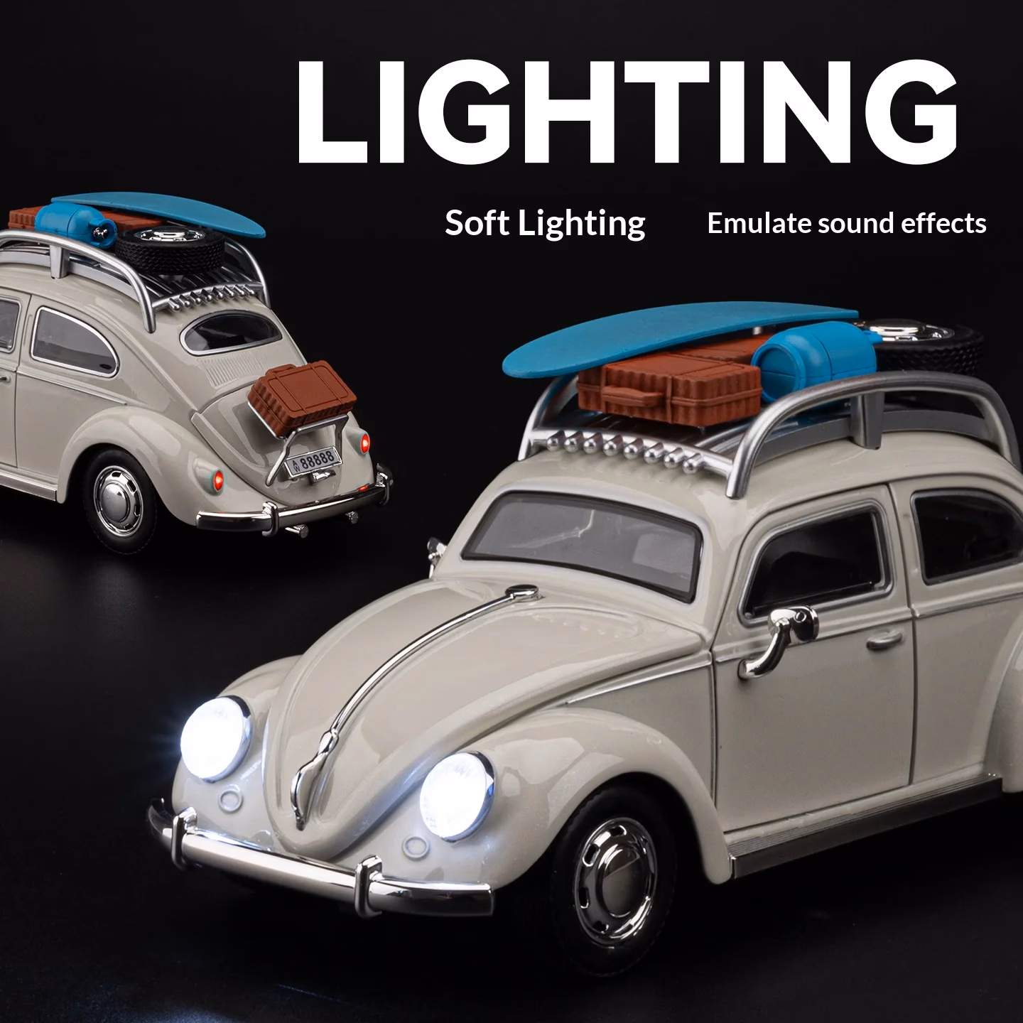 1/24 Scale Metal Die-Cast Retro Beetle Car Model - Image 5
