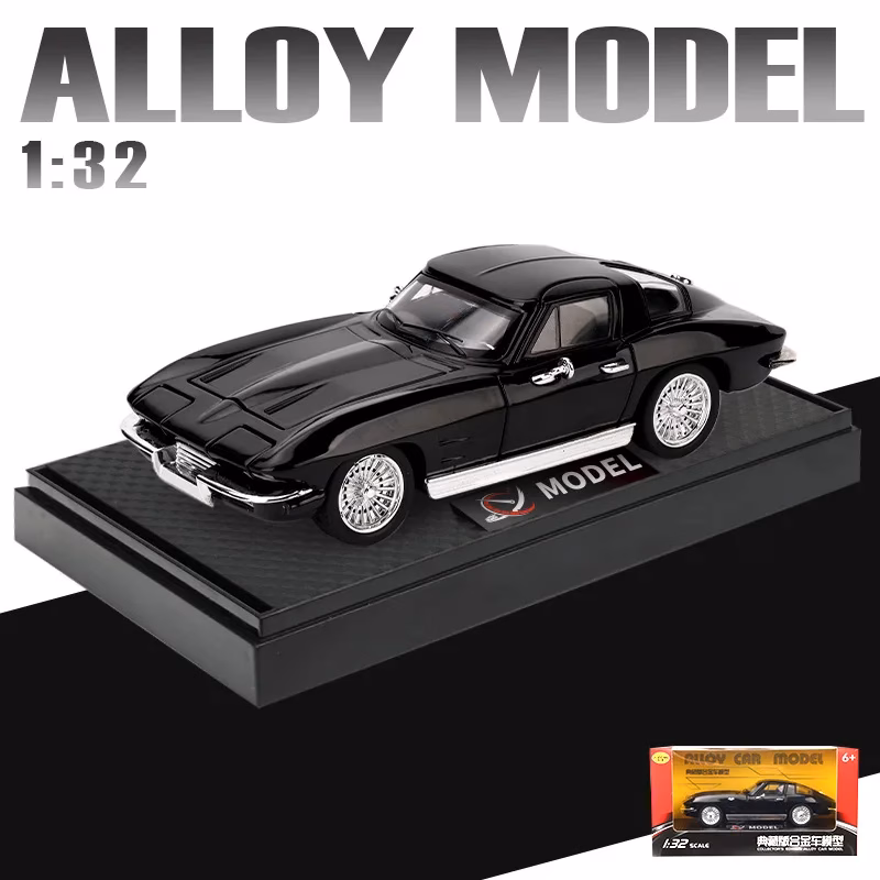 Chevrolet Corvette C2 1:32 Scale Model Red - Image 8