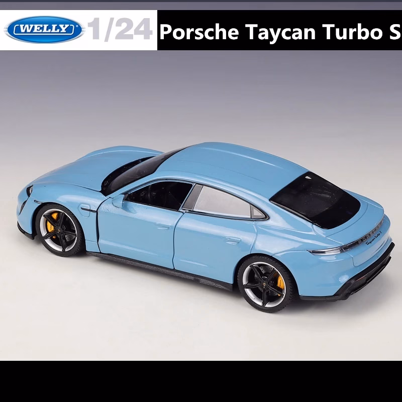 WELLY 1:24 Porsche Taycan Turbo S Model Car - Image 5