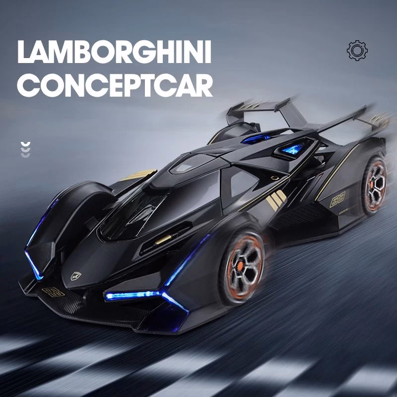 1:22 Scale Diecast Model Car with Sound & Light - Image 4