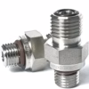 1/4 VCR Male to 7/16-20UNF Male Adapter