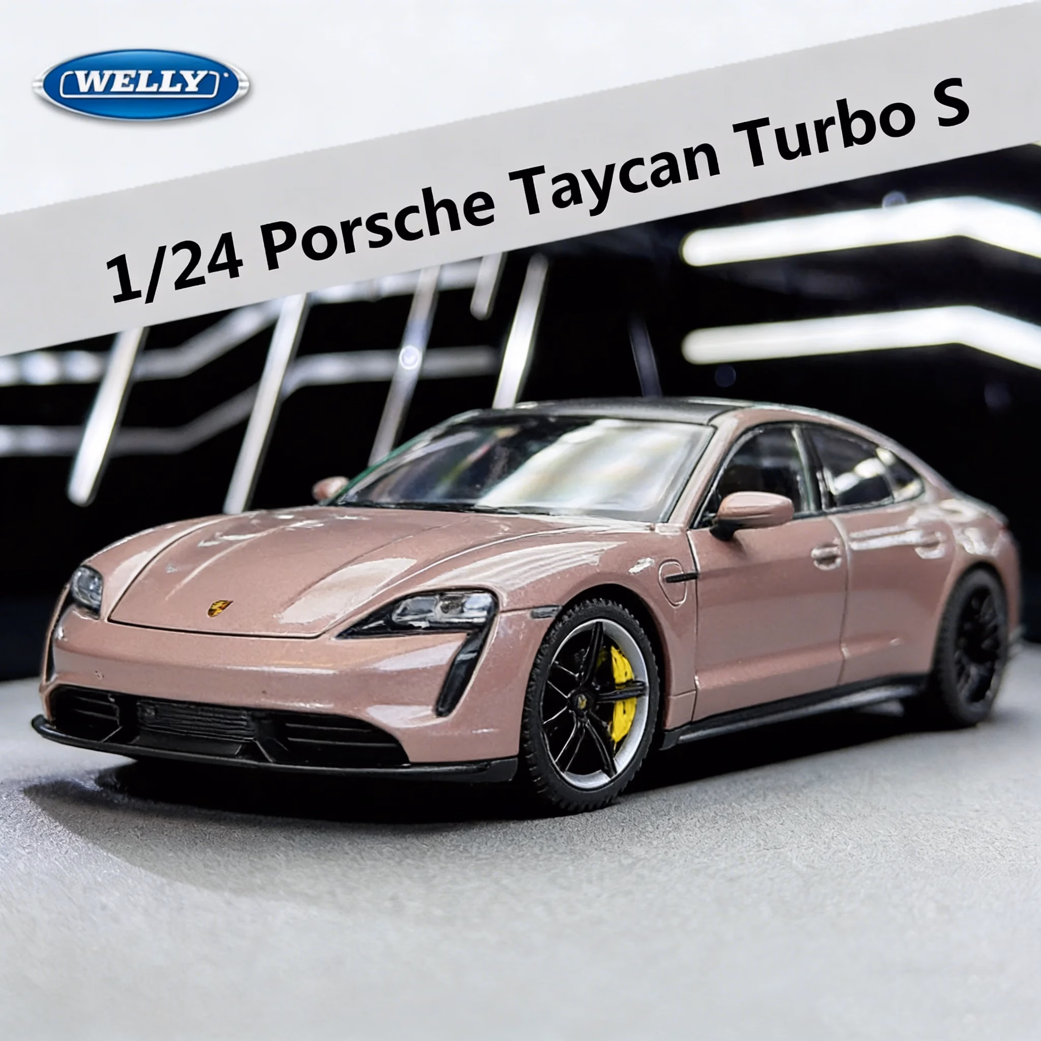 WELLY 1:24 Porsche Taycan Turbo S Model Car - Image 7