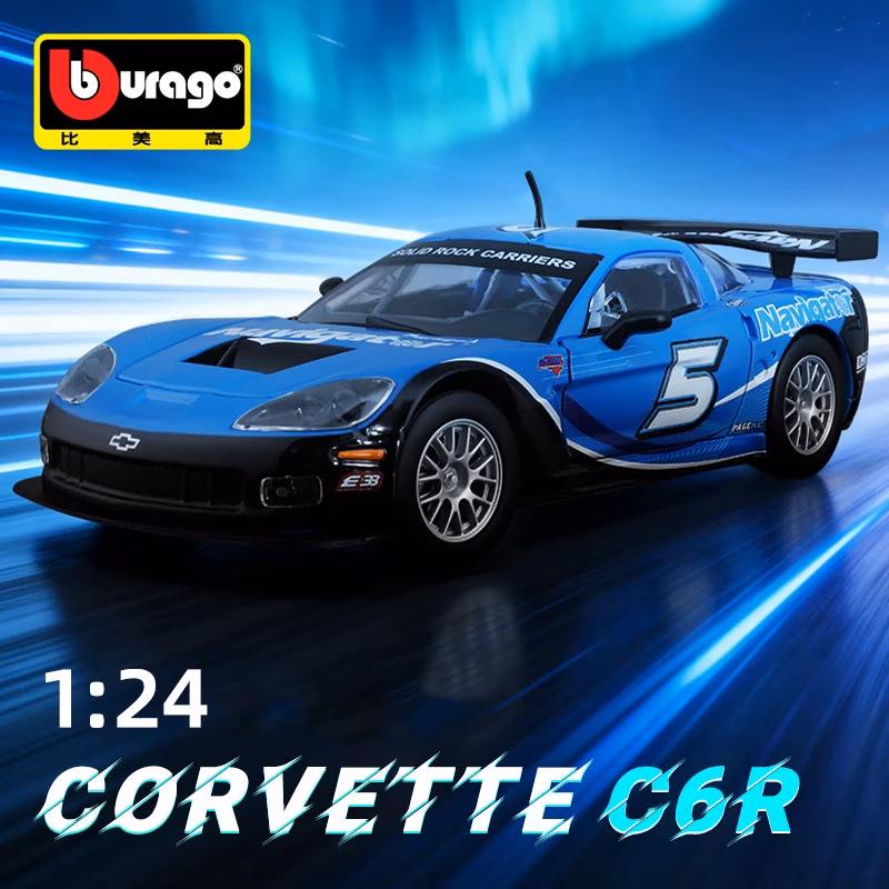 Bburago 1:24 Chevrolet Corvette C6R Model Car - Image 2