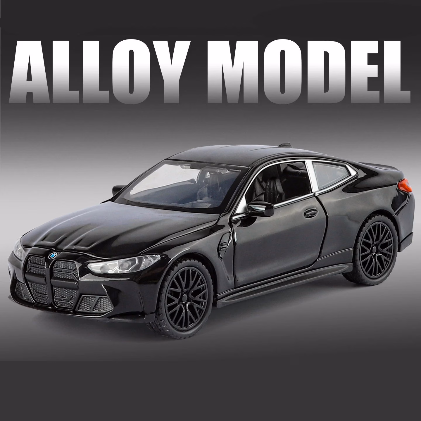 M4 Alloy Model Car 1:32 Scale Neon Yellow - Image 10