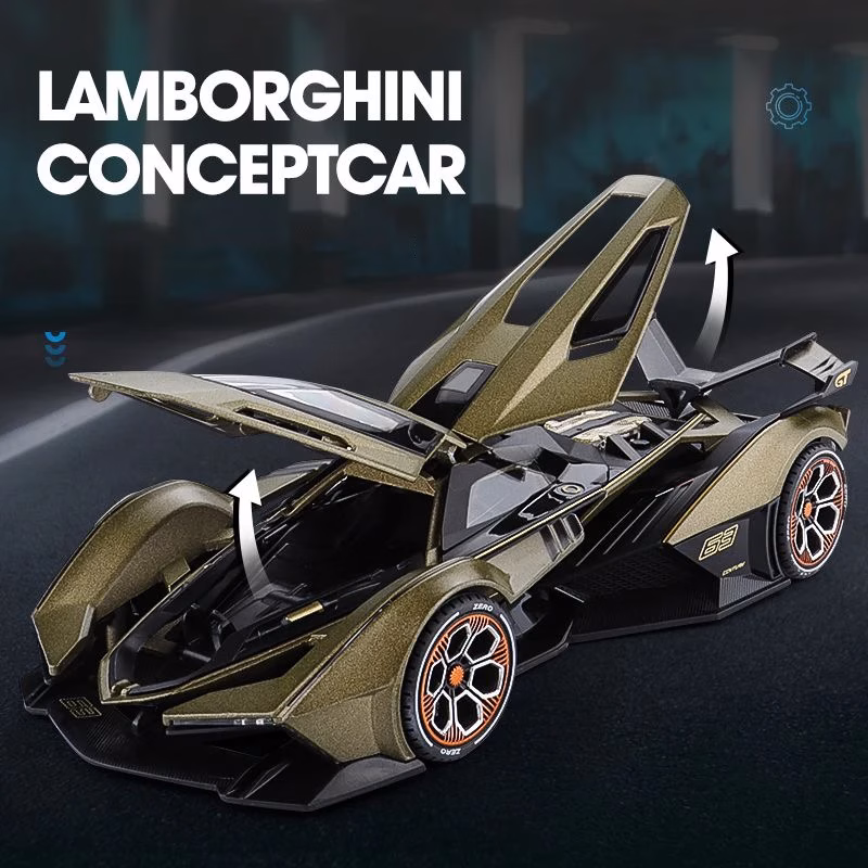 1:22 Scale Diecast Model Car with Sound & Light - Image 5