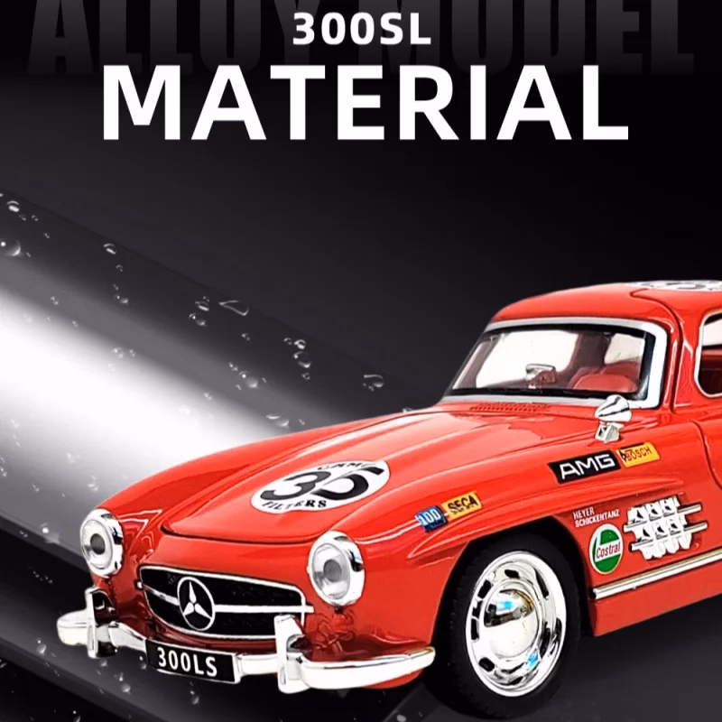 Benz 300SL 1:32 Scale Diecast Model Car - Image 2