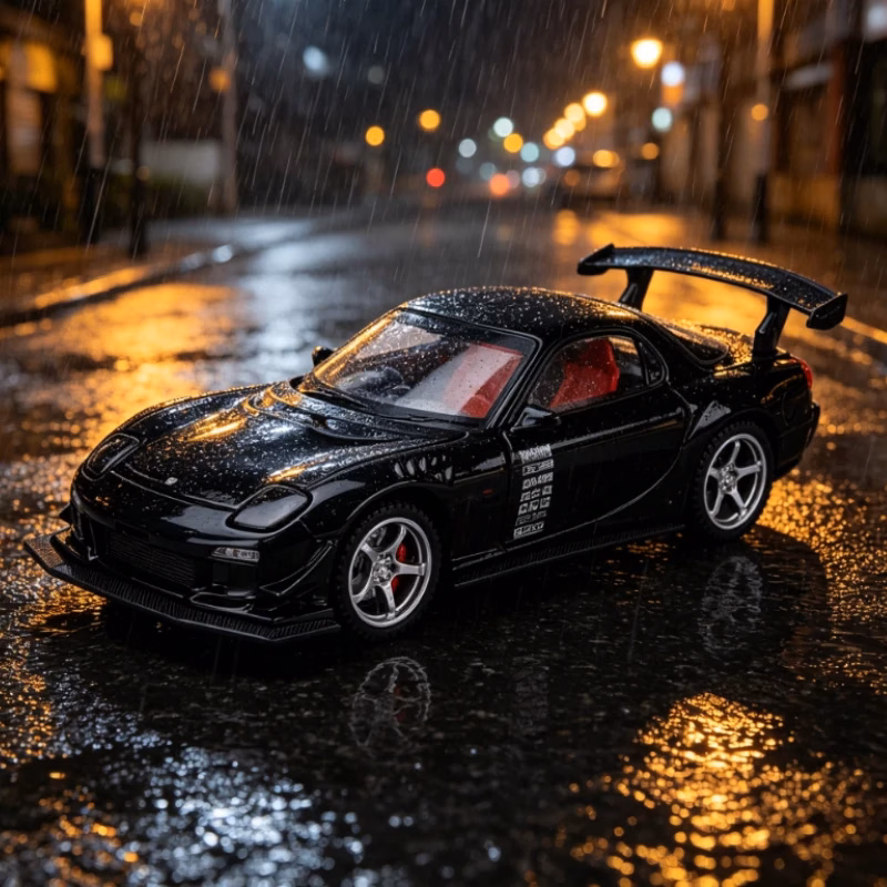 Retro Classic RX7 1:32 Diecast Car Model