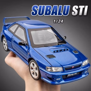 1/24 Scale Diecast Subaru STI Model in Blue