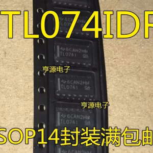 Set of 10 TL074IDR Op-Amps in DIP/SOP-14