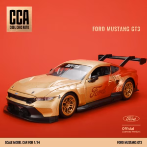 Mustang GT3 Die-Cast Model 1/24 Scale Gold