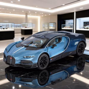 1:24 Scale Blue Miniature Car Model with Sound