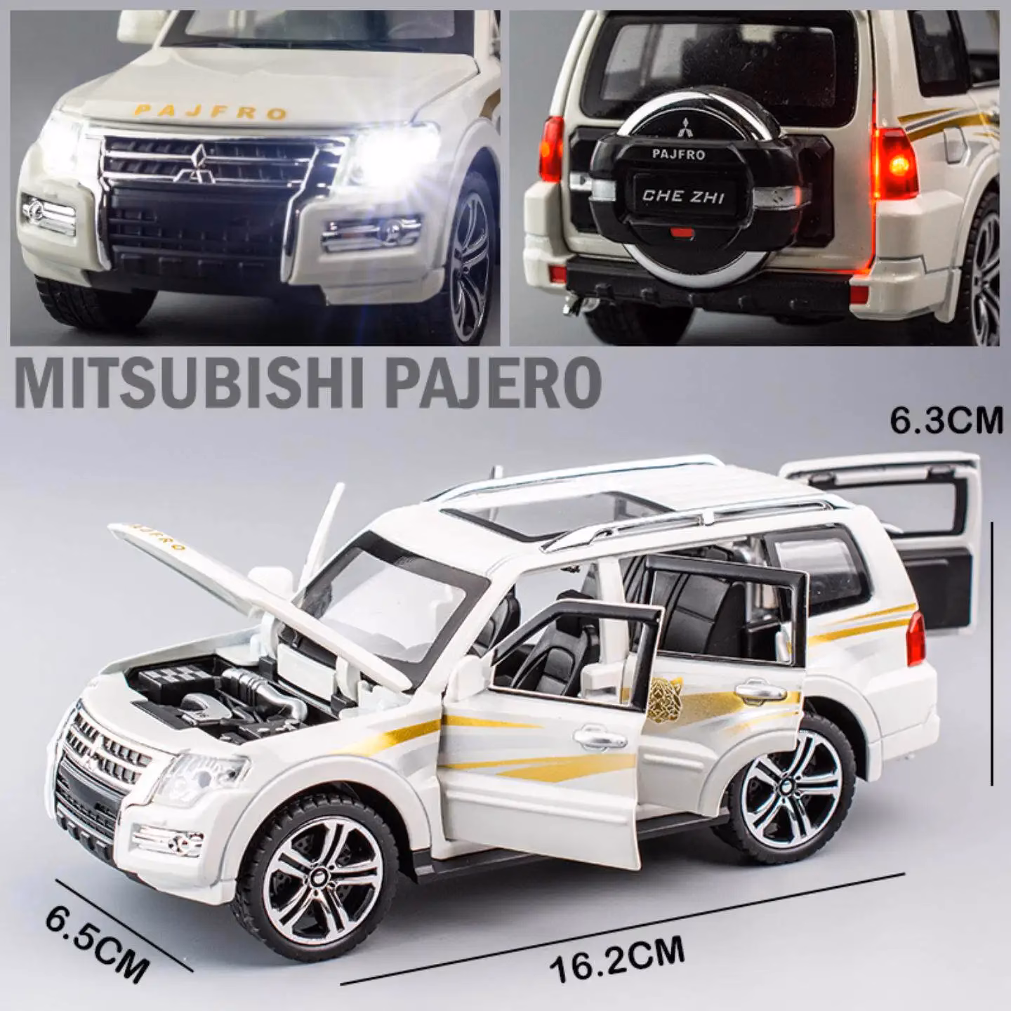 1:32 Pajero Alloy Miniature Model Car - Image 5