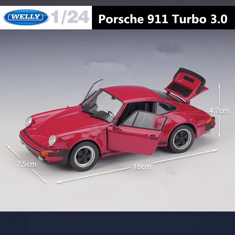 WELLY 1:24 Scale 1974 Porsche 911 Turbo Model - Image 6
