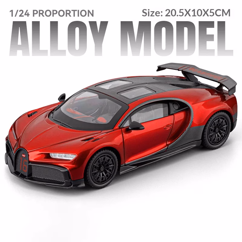 Chiron 1/24 Scale Die-Cast Model in Blue - Image 10